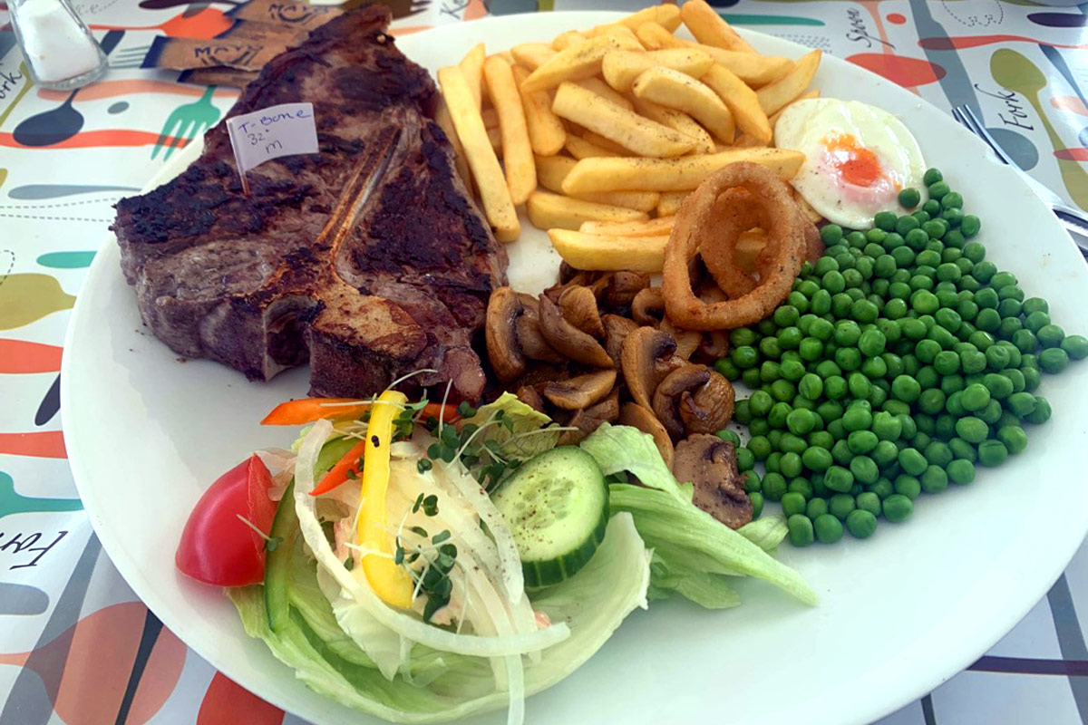 16 oz T-Bone Steak and Chips